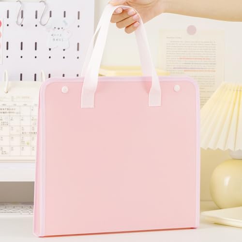 Namzi Tragbare Fächermappe mit 13 Fächern, A4-Größe, Akkordeon-Aktenordner, niedlicher Papier-Organizer, tragbarer Dokumenten-Organizer für Zuhause, Uni, Schule, Bürobedarf, Rosa Namzi Tragbare Fächermappe mit 13 Fächern, A4-Größe, Akkordeon-Aktenordner, niedlicher Papier-Organizer, tragbarer Dokumenten-Organizer für Zuhause, Uni, Schule, Bürobedarf, Rosa von Namzi