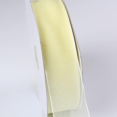 Namzi Transparentes Organzaband für Geschenkverpackungen, Party-Dekoration, 1,5 cm, 91,4 m/Rolle, A02 von Namzi
