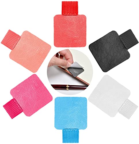 Namzi Traveler's Notebook Stifthalter Stiftschlaufe selbstklebend mit Gummiband für Tablet, Tagebücher, Klemmbretter, 6 Farben A von Namzi