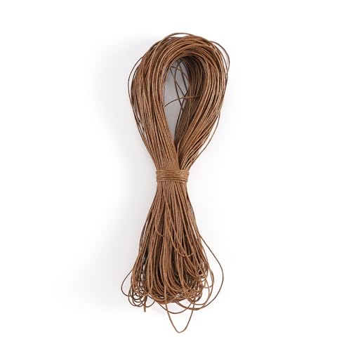 Namzi Wachsschnur für Armbandherstellung, Gewachste Faden Armband Schnur, Gewachste Polyesterschnur Armband Seil für DIY Armbänder, Halskette, Braun von Namzi