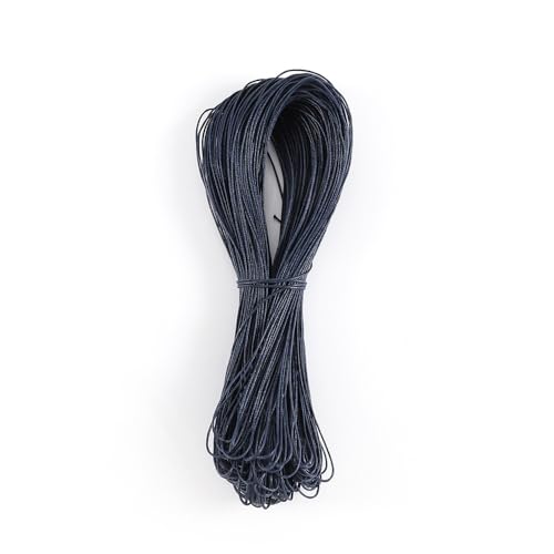 Namzi Wachsschnur für Armbandherstellung, Gewachste Faden Armband Schnur, Gewachste Polyesterschnur Armband Seil für DIY Armbänder, Halskette, Dunkelblau A von Namzi
