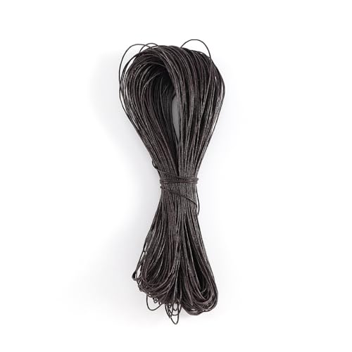 Namzi Wachsschnur für Armbandherstellung, Gewachste Faden Armband Schnur, Gewachste Polyesterschnur Armband Seil für DIY Armbänder, Halskette, Dunkelbraun von Namzi