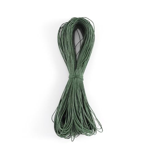 Namzi Wachsschnur für Armbandherstellung, Gewachste Faden Armband Schnur, Gewachste Polyesterschnur Armband Seil für DIY Armbänder, Halskette, Dunkelgrün Namzi Wachsschnur für Armbandherstellung, Gewachste Faden Armband Schnur, Gewachste Polyesterschnur Armband Seil für DIY Armbänder, Halskette, Dunkelgrün von Namzi