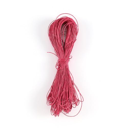 Namzi Wachsschnur für Armbandherstellung, Gewachste Faden Armband Schnur, Gewachste Polyesterschnur Armband Seil für DIY Armbänder, Halskette, Dunkelrosa von Namzi