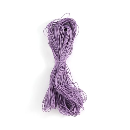 Namzi Wachsschnur für Armbandherstellung, Gewachste Faden Armband Schnur, Gewachste Polyesterschnur Armband Seil für DIY Armbänder, Halskette, Lila von Namzi
