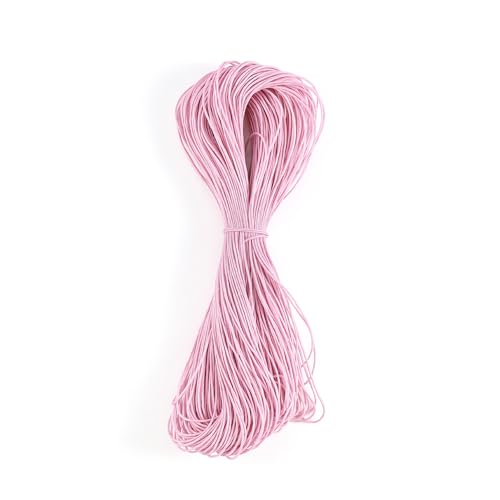 Namzi Wachsschnur für Armbandherstellung, Gewachste Faden Armband Schnur, Gewachste Polyesterschnur Armband Seil für DIY Armbänder, Halskette, Rosa von Namzi