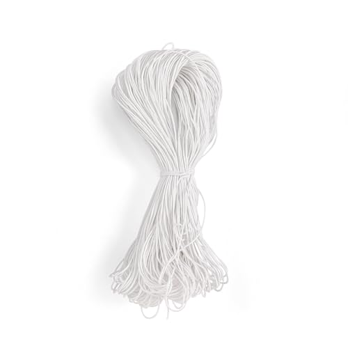 Namzi Wachsschnur für Armbandherstellung, Gewachste Faden Armband Schnur, Gewachste Polyesterschnur Armband Seil für DIY Armbänder, Halskette, Weiß von Namzi