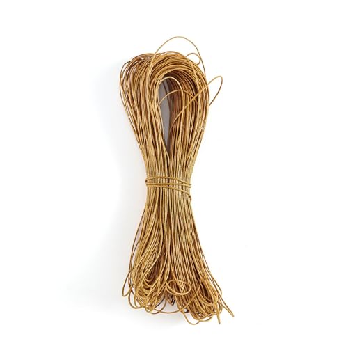 Namzi Wachsschnur für Armbandherstellung, Gewachste Faden Armband Schnur, Gewachste Polyesterschnur Armband Seil für DIY Armbänder, Halskette-Khaki von Namzi