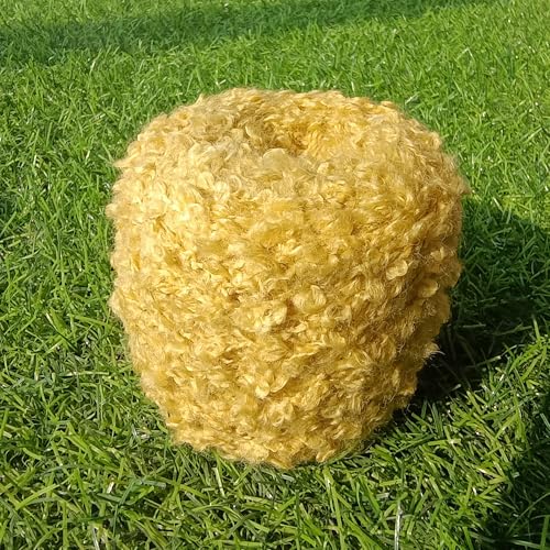 Namzi Gelbe 50 g weiche Plüschwolle, Acryl, ausgefallenes Schlaufengarn für Puppenhaarherstellung, Häkeln, Stricken, Nadelfilzen Namzi Gelbe 50 g weiche Plüschwolle, Acryl, ausgefallenes Schlaufengarn für Puppenhaarherstellung, Häkeln, Stricken, Nadelfilzen von Namzi