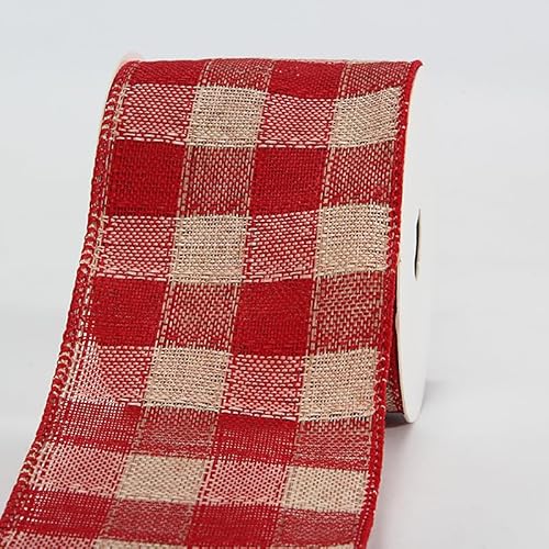 Namzi Weihnachtsband aus Jute, Geschenkband, 9,1 m, Weihnachtsdekoband für Kranz, Schleife, Geschenkdekoration, A10 Namzi Weihnachtsband aus Jute, Geschenkband, 9,1 m, Weihnachtsdekoband für Kranz, Schleife, Geschenkdekoration, A10 von Namzi