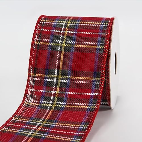 Namzi Weihnachtsband aus Jute, Geschenkband, 9,1 m, Weihnachtsdekoband für Kranz, Schleife, Geschenkdekoration, A12 Namzi Weihnachtsband aus Jute, Geschenkband, 9,1 m, Weihnachtsdekoband für Kranz, Schleife, Geschenkdekoration, A12 von Namzi