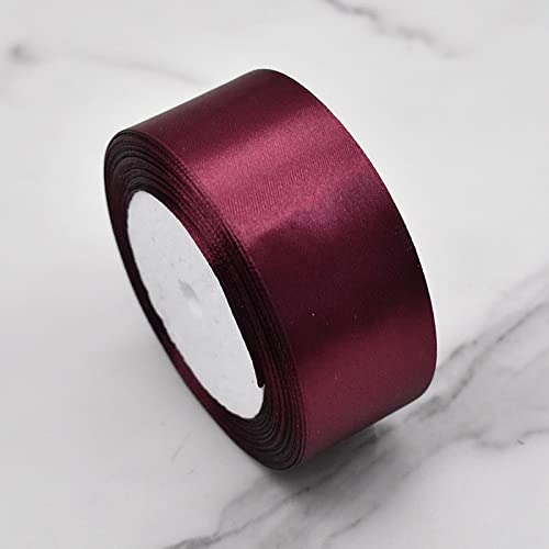 Namzi Weinband, 1 Rolle, solides Seidenband zum Stricken, Häkeln, DIY-Schleifen, Haarschmuck, Urlaubsdekoration, Bastelmaterialien von Namzi