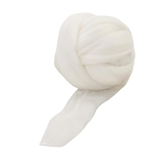 Namzi Weißes Garn, 1 Rolle zum Stricken, Häkeln, ideal für Heimdecken, Teppiche, Haustiermatten, weiches, strapazierfähiges Strickmaterial Namzi Weißes Garn, 1 Rolle zum Stricken, Häkeln, ideal für Heimdecken, Teppiche, Haustiermatten, weiches, strapazierfähiges Strickmaterial von Namzi