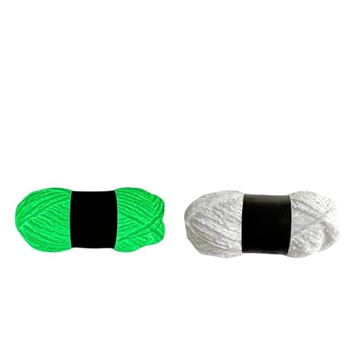 Namzi Weißes Garn, 200 g, leuchtet im Dunkeln, für Heimwerker, Stricken, Handwerk, dekoratives Leuchtgarn von Namzi