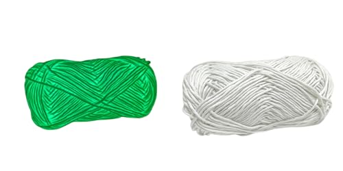 Namzi Weißes leuchtendes Garn, 200 g, Bastelarbeiten, Strickdekoration, leuchtet im Dunkeln, Garn für Handarbeit von Namzi