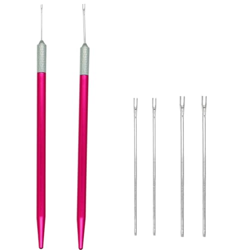 Nanchroadly Haarwurzelhalter mit 0,6 mm 0,8 mm Nadeln, Puppenperücken-Rehaar, 6 Stück Nanchroadly Haarwurzelhalter mit 0,6 mm 0,8 mm Nadeln, Puppenperücken-Rehaar, 6 Stück von Nanchroadly