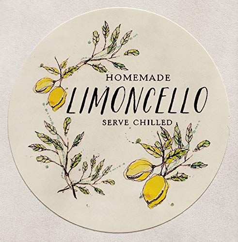 Limoncello Etiketten, rund, 5,1 cm, 12 Stück von Nancy Nikko