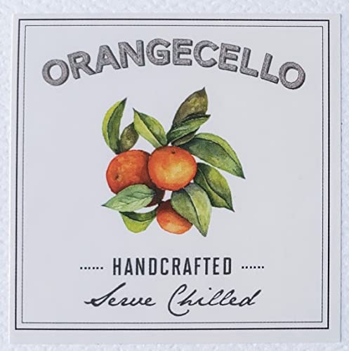 Orangello-Etiketten, quadratisch, 5,1 x 5,1 cm, 12 Stück von Nancy Nikko