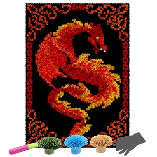 NangHuw Knüpfteppich zum Selber Knüpfen | knüpfen Set Kinder Und Erwachsene | knüpfset Teppich Tapisserie Set | DIY Knüpfsets Kreuzstich Teppich Set mit Werkzeug Latch Hook Kit 130x150CM NangHuw Knüpfteppich zum Selber Knüpfen | knüpfen Set Kinder Und Erwachsene | knüpfset Teppich Tapisserie Set | DIY Knüpfsets Kreuzstich Teppich Set mit Werkzeug Latch Hook Kit 130x150CM von NangHuw