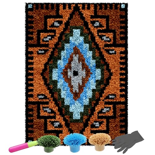 NangHuw Knüpfteppich zum Selber Knüpfen | knüpfen Set Kinder Und Erwachsene | knüpfset Teppich Tapisserie Set | DIY Knüpfsets Kreuzstich Teppich Set mit Werkzeug Latch Hook Kit 90x120CM NangHuw Knüpfteppich zum Selber Knüpfen | knüpfen Set Kinder Und Erwachsene | knüpfset Teppich Tapisserie Set | DIY Knüpfsets Kreuzstich Teppich Set mit Werkzeug Latch Hook Kit 90x120CM von NangHuw