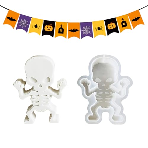 Nankoyal Halloween Harz Formen | Auto Aromatherapie Silikonform - Puppengips Dekorform Für Auto Duft Schokolade Ton Aromatherapie Partydekoration Dessert Anhänger Basteln Seife Nankoyal Halloween Harz Formen | Auto Aromatherapie Silikonform - Puppengips Dekorform Für Auto Duft Schokolade Ton Aromatherapie Partydekoration Dessert Anhänger Basteln Seife von Nankoyal