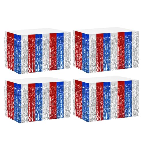 Nankoyal Randtischrock, Folienrandtischrock - Banner -Lametta -Randtischroil 4 Stücke - Schreibtischvorhänge 29x108 Zoll Rechteck Bühnen Hintergrund für Disco -Partys, Hotelbankett, Parade Floats Nankoyal Randtischrock, Folienrandtischrock - Banner -Lametta -Randtischroil 4 Stücke - Schreibtischvorhänge 29x108 Zoll Rechteck Bühnen Hintergrund für Disco -Partys, Hotelbankett, Parade Floats von Nankoyal
