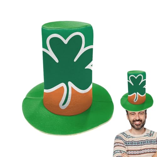 Nankoyal St. Patricks Day Kleeblatt-Hut, irische Kopfbedeckung, St. Patricks Day Zubehör, Baumspitze, Foto-Requisiten für Erwachsene, Teenager, Partygeschenke Nankoyal St. Patricks Day Kleeblatt-Hut, irische Kopfbedeckung, St. Patricks Day Zubehör, Baumspitze, Foto-Requisiten für Erwachsene, Teenager, Partygeschenke von Nankoyal
