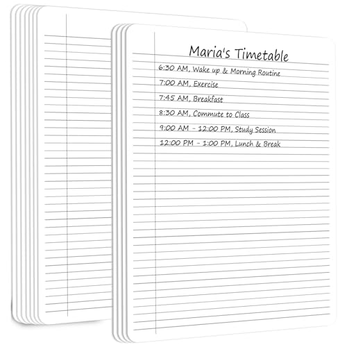 Trocken abwischbares Notizbuch, College, liniert, Karton für Studenten, doppelseitig liniert, löschbar, Notizblock, Lapboard für Lehrer, Klassenzimmer, Zuhause, Schule, tragbares Werkzeug, 30,5 x 22,9 Trocken abwischbares Notizbuch, College, liniert, Karton für Studenten, doppelseitig liniert, löschbar, Notizblock, Lapboard für Lehrer, Klassenzimmer, Zuhause, Schule, tragbares Werkzeug, 30,5 x 22,9 von Naozinebi