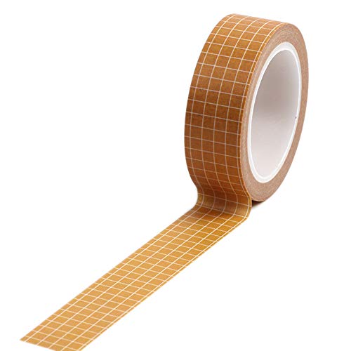 Napacoh Klebeband, 10 M Kleberaster Washi Tape, Planer DIY Scrapbooking Sticker Briefpapier Gelb von Napacoh