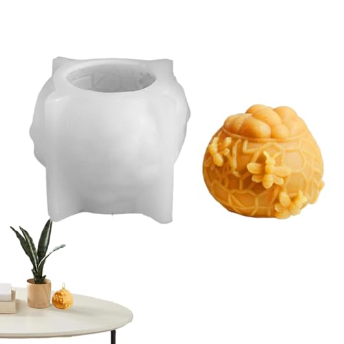 3D Wabenkerzen Silikonform | DIY Bienenwachskerzenform, Wiederverwendbare Wabenformen, Antihaft-Silikonform für Fondant und Backen von Naqqios