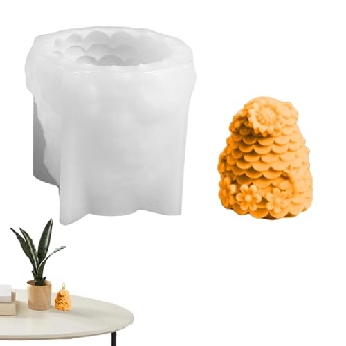 3D Wabenkerzen Silikonform | DIY Bienenwachskerzenform, Wiederverwendbare Wabenformen, Antihaft-Silikonform für Fondant und Backen 3D Wabenkerzen Silikonform | DIY Bienenwachskerzenform, Wiederverwendbare Wabenformen, Antihaft-Silikonform für Fondant und Backen von Naqqios