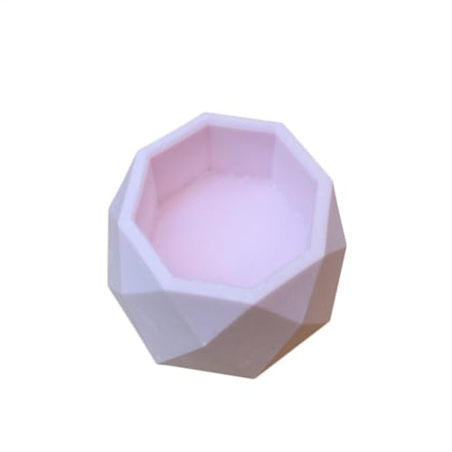 Achteckige Topfform - Handwerk, Kerzendekorationen, Handwerk | Klassisches achteckiges Element | Silikonvase Kerzenform, dekorative Formornament von Naqqios