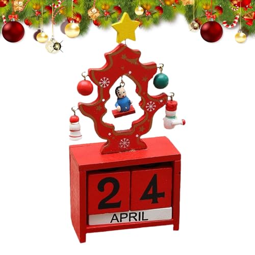 Angel-Countdown-Adventskalender bis Weihnachten – Adventskalender 2024, Countdown-Kalenderblöcke aus Holz | Kalenderblöcke von Naqqios