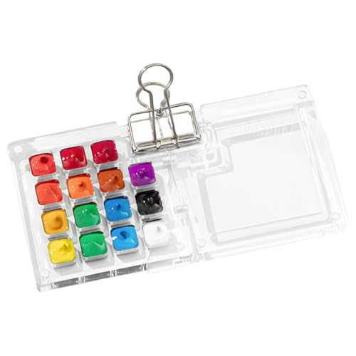 Aquarell-Palettenetui – vielseitig einsetzbar | Malpalette mit Deckel | Magnetische Aquarell-Hülle im Taschenformat, Aquarelltablett aus Metall mit Deckel für Reisen, Outdoor Aquarell-Palettenetui – vielseitig einsetzbar | Malpalette mit Deckel | Magnetische Aquarell-Hülle im Taschenformat, Aquarelltablett aus Metall mit Deckel für Reisen, Outdoor von Naqqios