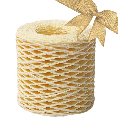 Bast zum Basteln - Packpapier Bastband Natur Bastband Hutfaden mit Haken | Herstellung für Geschenkverpackungen, Strandtaschen, Bastelprojekte Bast zum Basteln - Packpapier Bastband Natur Bastband Hutfaden mit Haken | Herstellung für Geschenkverpackungen, Strandtaschen, Bastelprojekte von Naqqios