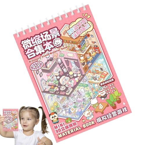 Cartoon Miniatur-Aufkleber – Aufkleber für Stapel, 3D-Aufkleber-Szene | Heimaufkleber aus Papier, 3D-Miniatur-Szenenaufkleber, Stickerszene machen Sie Ihr P Cartoon Miniatur-Aufkleber – Aufkleber für Stapel, 3D-Aufkleber-Szene | Heimaufkleber aus Papier, 3D-Miniatur-Szenenaufkleber, Stickerszene machen Sie Ihr P von Naqqios