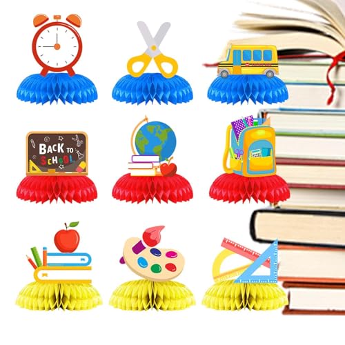 Dekorationen für den ersten Schultag – Dekorationen für den ersten Schultag, Tischdekoration für den ersten Schultag, 9 Stück | Tischdekorationen für die Feiertage Dekorationen für den ersten Schultag – Dekorationen für den ersten Schultag, Tischdekoration für den ersten Schultag, 9 Stück | Tischdekorationen für die Feiertage von Naqqios
