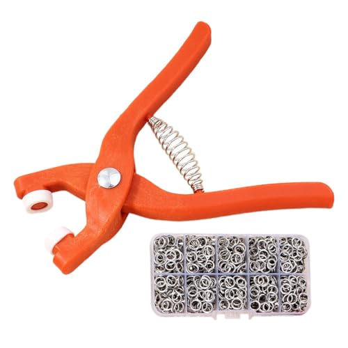 Druckbefestigungswerkzeug-Set – Metall-Druckklammern mit Befestigungszangen-Set, robustes Befestigungsklammer-Nähset | Nähwerkzeug mit ergo-Griff Druckbefestigungswerkzeug-Set – Metall-Druckklammern mit Befestigungszangen-Set, robustes Befestigungsklammer-Nähset | Nähwerkzeug mit ergo-Griff von Naqqios