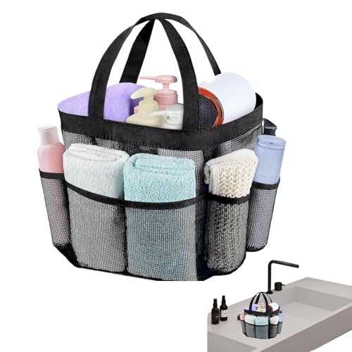 Duschtasche aus Mesh – Duschtasche aus Netzstoff zum Aufhängen für Schlafsaal | Aufbewahrungstasche für Toilette und Bad, tragbar, schnell trocknend, für Reisen, Schwimmen Duschtasche aus Mesh – Duschtasche aus Netzstoff zum Aufhängen für Schlafsaal | Aufbewahrungstasche für Toilette und Bad, tragbar, schnell trocknend, für Reisen, Schwimmen von Naqqios