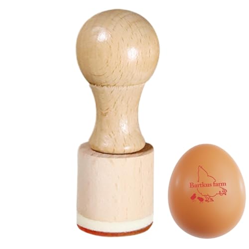 Eierstempel – Wiederverwendbare Eierstempel aus Kunststoff | Huhn Egg Farm Stamp Egg Etiketten aus Gummi, Etiketten für Bauernhofeier, Ostereier-Kit, Eiermarker Eierstempel – Wiederverwendbare Eierstempel aus Kunststoff | Huhn Egg Farm Stamp Egg Etiketten aus Gummi, Etiketten für Bauernhofeier, Ostereier-Kit, Eiermarker von Naqqios