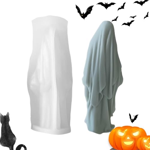 Halloween-Geister-Kerzenformen – Silikonformen in Geisterform, Silikon-Kerzenherstellung | Epoxidharz-Formen für Wachs, Kerzen, Ton, Kuchendekoration Halloween-Geister-Kerzenformen – Silikonformen in Geisterform, Silikon-Kerzenherstellung | Epoxidharz-Formen für Wachs, Kerzen, Ton, Kuchendekoration von Naqqios