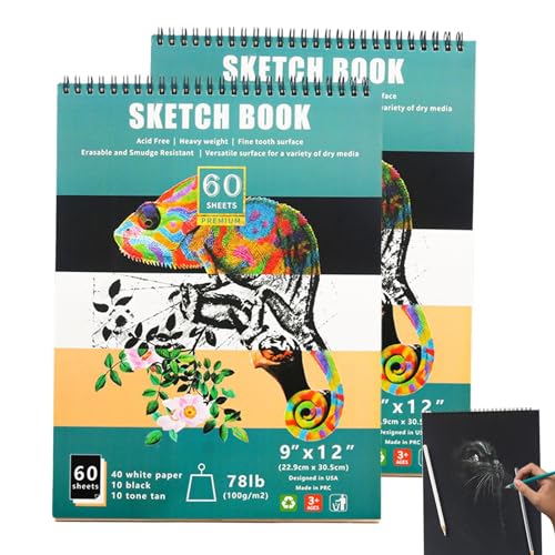 Handgezeichnetes Skizzenbuch in 3 Farben, Zeichenblock, Zeichenblock, Zeichenblock, blanko Malblock Handgezeichnetes Skizzenbuch in 3 Farben, Zeichenblock, Zeichenblock, Zeichenblock, blanko Malblock von Naqqios