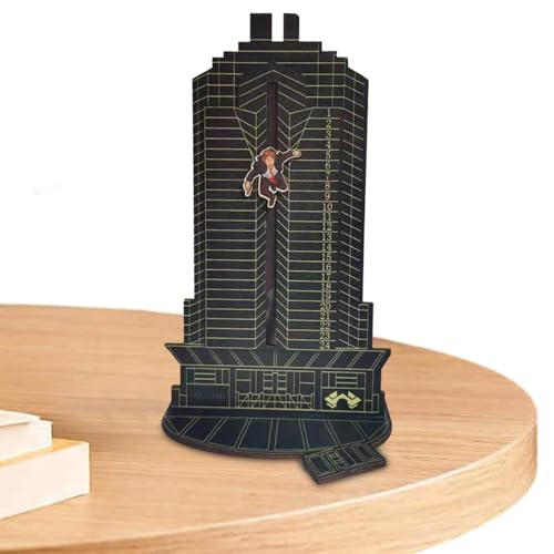 Harter Adventskalender - 24 Stunden Tischdeko Kalender aus Holz | Vielseitiger Kalender mit Hans Gruber Falling Off Nakatomi Plaza für Zuhause, Outdoor, Geschenke, von Naqqios