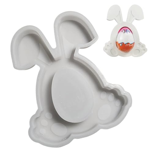 Hasenharzform - Ostern Silikonform, hohle Gipsformen für Kaninchenseife | Silikonformen für Handwerk, Epoxidharz Formen von Naqqios