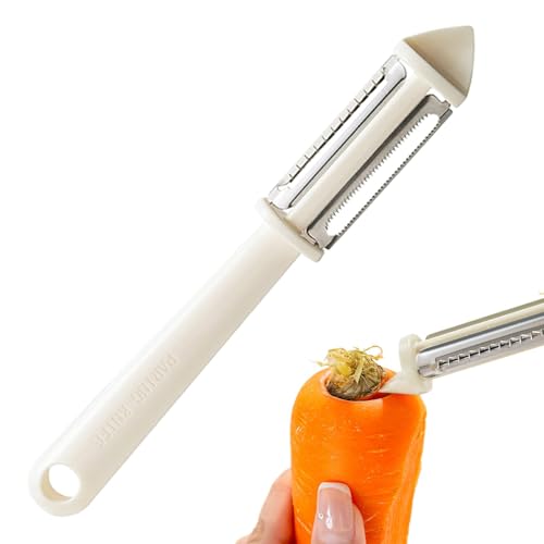 Kartoffelschäler, Schneider – Tragbarer Karottenschneider mit komfortablem Griff | Schälwerkzeug für Küchenutensilien, multifunktionaler Karottenschäler für den Innenbereich Kartoffelschäler, Schneider – Tragbarer Karottenschneider mit komfortablem Griff | Schälwerkzeug für Küchenutensilien, multifunktionaler Karottenschäler für den Innenbereich von Naqqios
