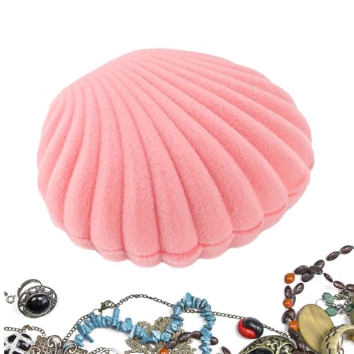Kleine Schalenohrringe Organisator - Kreativer Meeresschalen -Schmuckhalter, Tragbarer Muschelschachtel Mit Muschelform | Wear-resistente Kleine Meeresschalen-Schmuckschatulle Für Halsketten Ohrringe Kleine Schalenohrringe Organisator - Kreativer Meeresschalen -Schmuckhalter, Tragbarer Muschelschachtel Mit Muschelform | Wear-resistente Kleine Meeresschalen-Schmuckschatulle Für Halsketten Ohrringe von Naqqios