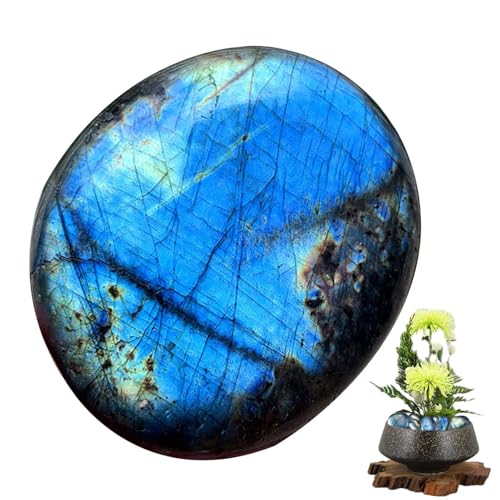 Mondsteine Kristalle - Mondkristalle Und Heilsteine | Dekorative Blaue Natürliche Palmmondstein, Mondkristall Für Meditation Für Zu Hause, Am Arbeitsplatz, Tragbarer Polierter Kristallstein Für Fi Mondsteine Kristalle - Mondkristalle Und Heilsteine | Dekorative Blaue Natürliche Palmmondstein, Mondkristall Für Meditation Für Zu Hause, Am Arbeitsplatz, Tragbarer Polierter Kristallstein Für Fi von Naqqios