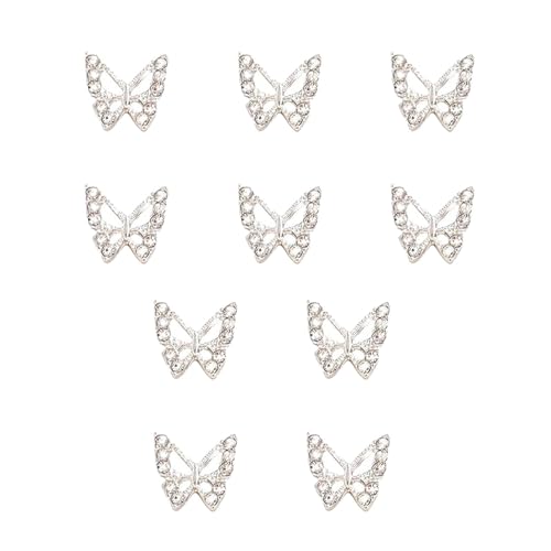 Nagel-Edelsteine, Charme-Edelsteine, 10 Stück Schmetterlingsstecker | Maniküre-Schmuck, Acryl-Nagel-Charm, Dekoration und Design Nagel-Edelsteine, Charme-Edelsteine, 10 Stück Schmetterlingsstecker | Maniküre-Schmuck, Acryl-Nagel-Charm, Dekoration und Design von Naqqios