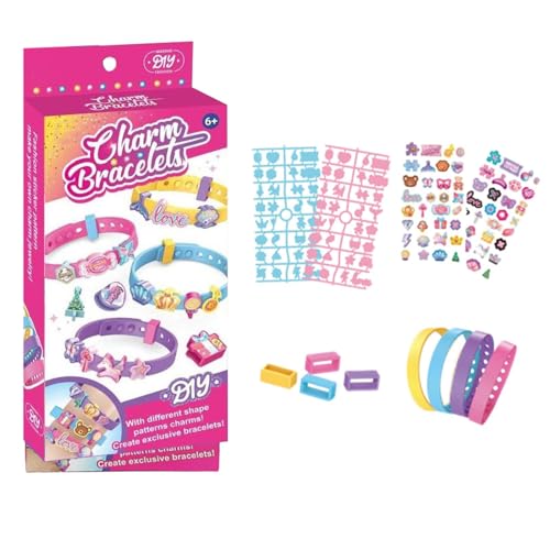 Naqqios Armbänder Machen Set für Mädchen - Freundschaftsarmbänder Set, Geburtstagsgeschenke | Lustige Schmuckherstellung Kit für Kleinkinder, Kunsthandwerk Naqqios Armbänder Machen Set für Mädchen - Freundschaftsarmbänder Set, Geburtstagsgeschenke | Lustige Schmuckherstellung Kit für Kleinkinder, Kunsthandwerk von Naqqios