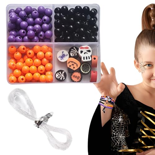 Naqqios Halloween-Perlen-Set – fokale Halloween-Perlen, Halloween-Armbandperlen aus Harz | Set mit Partyzubehör, Bastelset für Urlaubsschmuck Naqqios Halloween-Perlen-Set – fokale Halloween-Perlen, Halloween-Armbandperlen aus Harz | Set mit Partyzubehör, Bastelset für Urlaubsschmuck von Naqqios